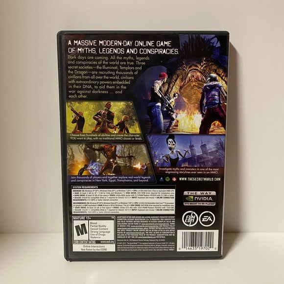 The Secret World PC DVD ROM Software Video Game Computer Game EA 2012 - Picture 3 of 12